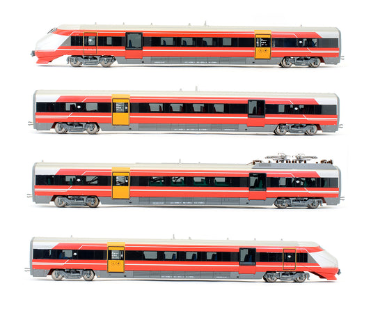 Pre-Owned NSB BM 73 EMU Silver / Red Version 4 Car Set - DCC Fitted