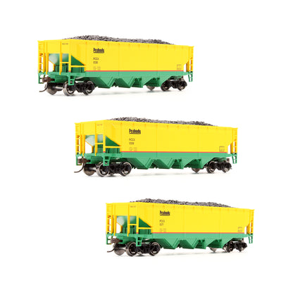 Pre-Owned RND88183 Set Of 3 Peabody 4-Bay Open Hopper Cars