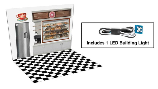 Spaces Hole In One Donut Shop Interior Model Kit