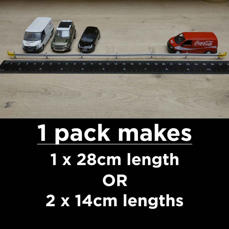 N Gauge Crash Barriers (28cm) (Single Pack) - Unpainted Model Kit