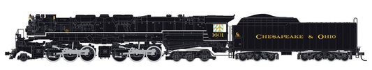 Cheseapeake & Ohio, articulated steam locomotive 2-6-6-6 "Allegheny", #1601 - DCC Sound