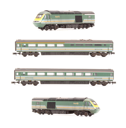 Pre-Owned 2D-019-011 Class 43 HST First Great Western (Fag Packet) 4 Car Bookset Custom Weathered - DCC Fitted