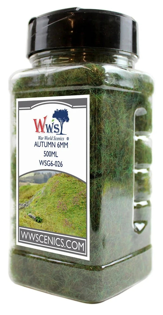 WWS 6mm Autumn Static Grass - 500ml Canister