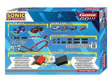 Carrera GO!!! Sonic the Hedgehog™ - Battery Slot Racing Set (4.3m)