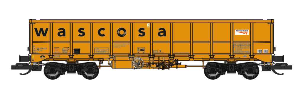 JNA / MMA EALNOS Bogie Box Wagon Wascosa/Network Rail 5932 172-6