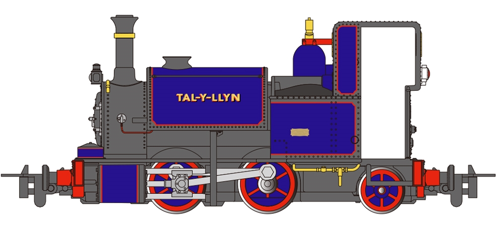 Talyllyn Locomotive 0-4-2ST Fletcher Jennings & Co. (Blue)
