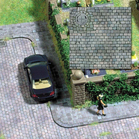 BUS7417 Cobblestone Paving 2 x card sheets ea 210x148mm