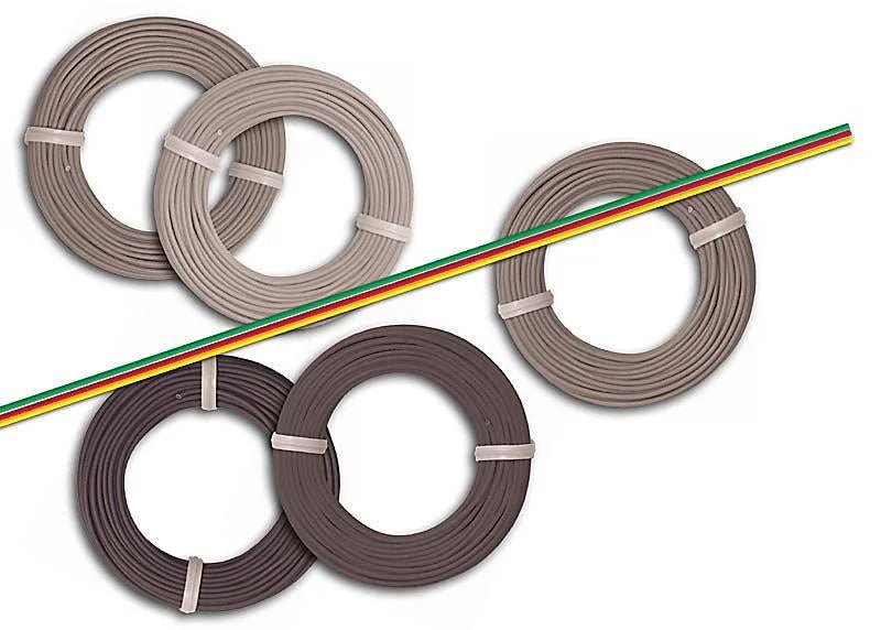 BUS1782 3 coloured green, red and yellow ribbon cable
