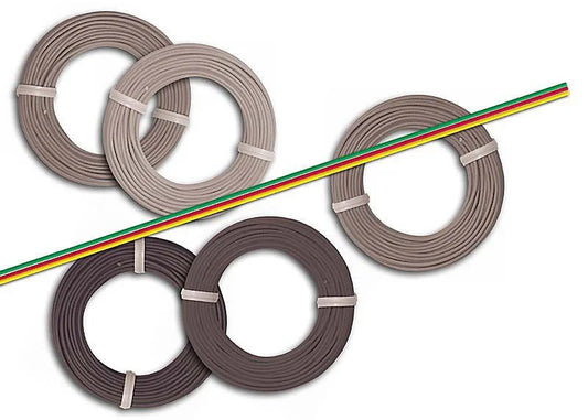 BUS1782 3 coloured green, red and yellow ribbon cable