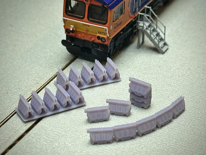 N Gauge Traffic/Road Barriers (Pack of 20) - Unpainted Model Kit
