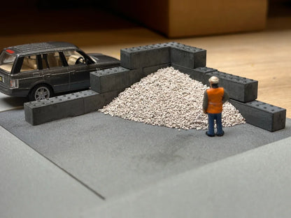 OO Gauge Concrete Blocks (Pack of 6) - Unpainted