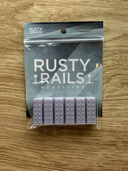 OO Gauge Concrete Blocks (Pack of 6) - Unpainted