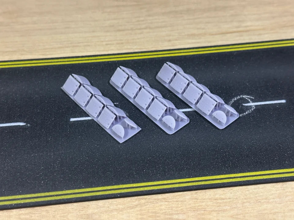 OO Gauge Speed Bumps (Pack of 3) - Unpainted