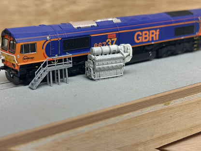 N Gauge Class 66, 67, 69 Engine (Single Pack) - Unpainted Model Kit