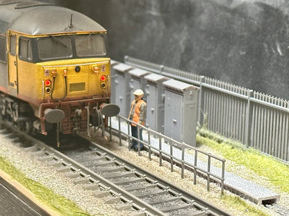 OO Gauge Safety Fencing (Pack of 12) - Unpainted