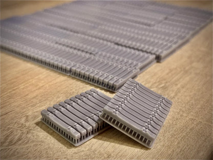 OO Gauge Concrete Sleepers (Pack of 20) - Unpainted