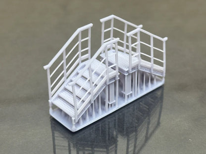 OO Gauge Access Steps (Pack of 2) - Unpainted