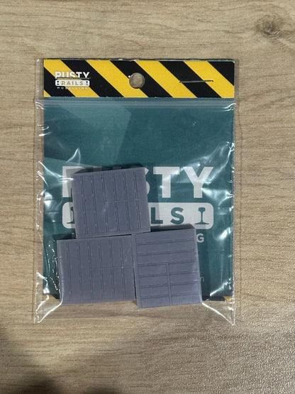 OO Gauge Lockers (Pack of 3) - Unpainted