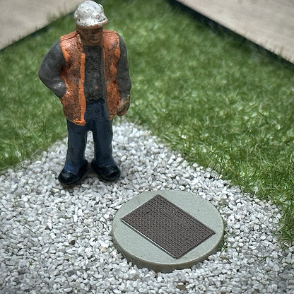 OO Gauge Manhole Covers (Pack of 5) - Unpainted