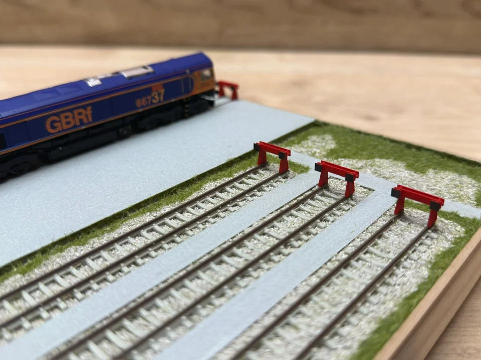 N Gauge Rawie Buffer Stop (Pack of 6) - Unpainted Model Kit