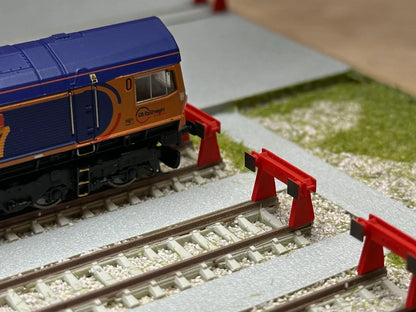 N Gauge Rawie Buffer Stop (Pack of 6) - Unpainted Model Kit