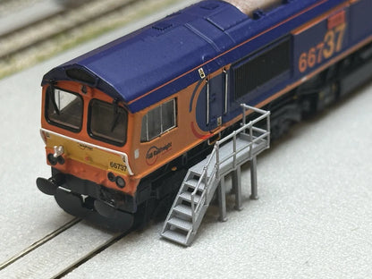 N Gauge Access Platform (V1.5) (Pack of 2) - Unpainted Model Kit