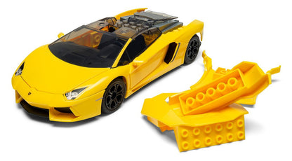 QUICKBUILD Lamborghini Aventador - Yellow Model Kit