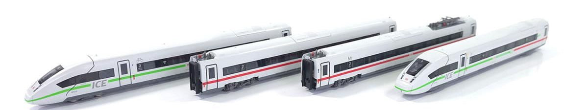 10-017 DBAG BR412 ICE4 Red/Green Stripe Train Set