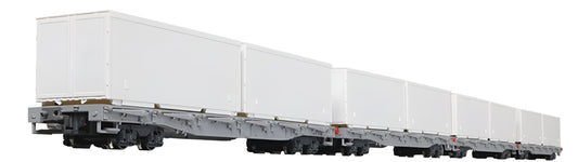 RhB Rw Bogie Stake Wagon Set (4) w/Container Load VI