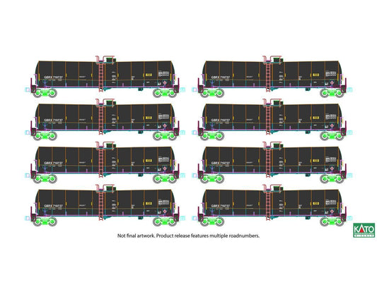 106-4801 Greenbrier Tank Wagon Set (8) GBRX Set A