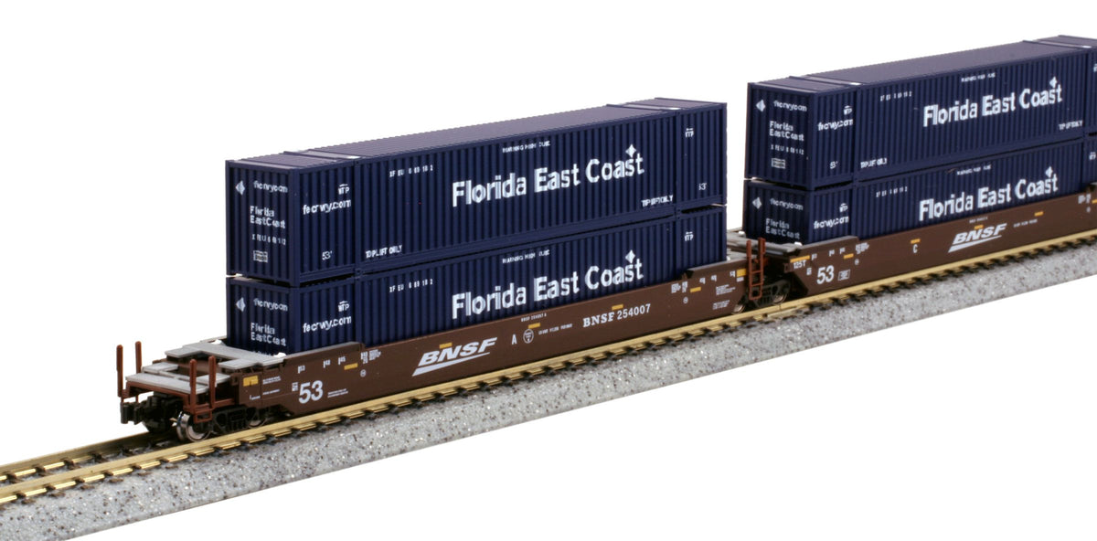 106-6181 Gunderson MAXI-IV 3 Unit Cars BNSF Swoosh Logo 254007
