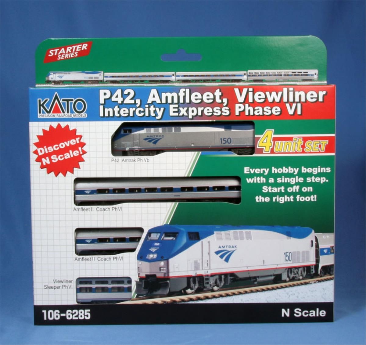 P42 Amfleet Viewliner Intercity Train Pack (DCC-Fitted)