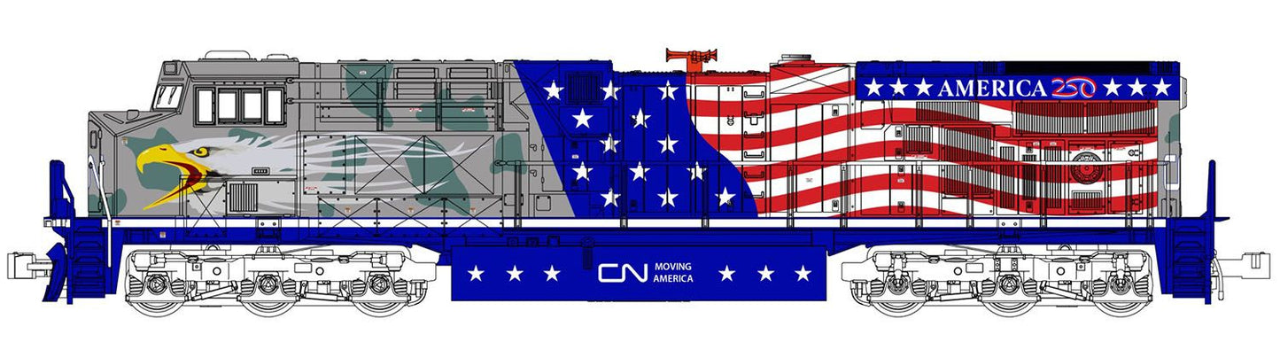 176-1776-DCC GE ES44AC Loco CN Screaming Eagle 1776  Diesel Locomotive - DCC-Fitted