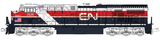 176-2026-S GE ES44AC Loco CN Air Force One 2026 Diesel Locomotive - DCC-Sound