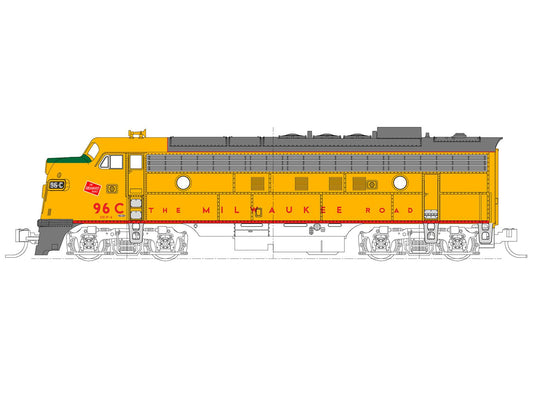176-2303 FP7 EMD 96C Milwaukee Road Post-1955
