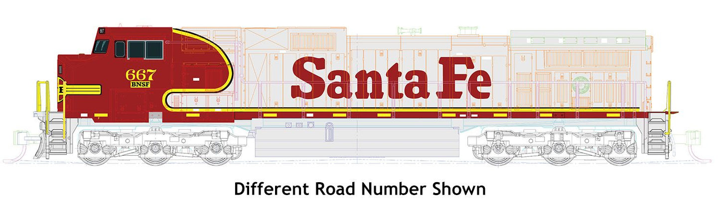 176-3515 C44-9W EMD BNSF Warbonnet 615