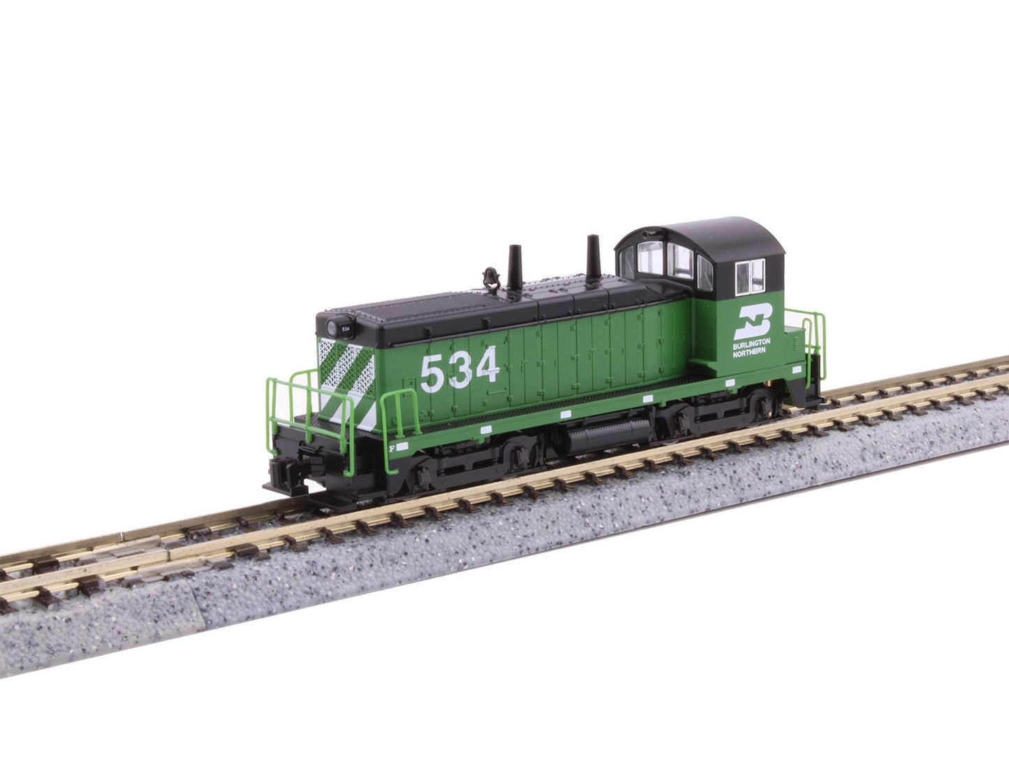 176-4377-DCC EMD NW2 Switcher Burlington Northern 534 - DCC-Fitted