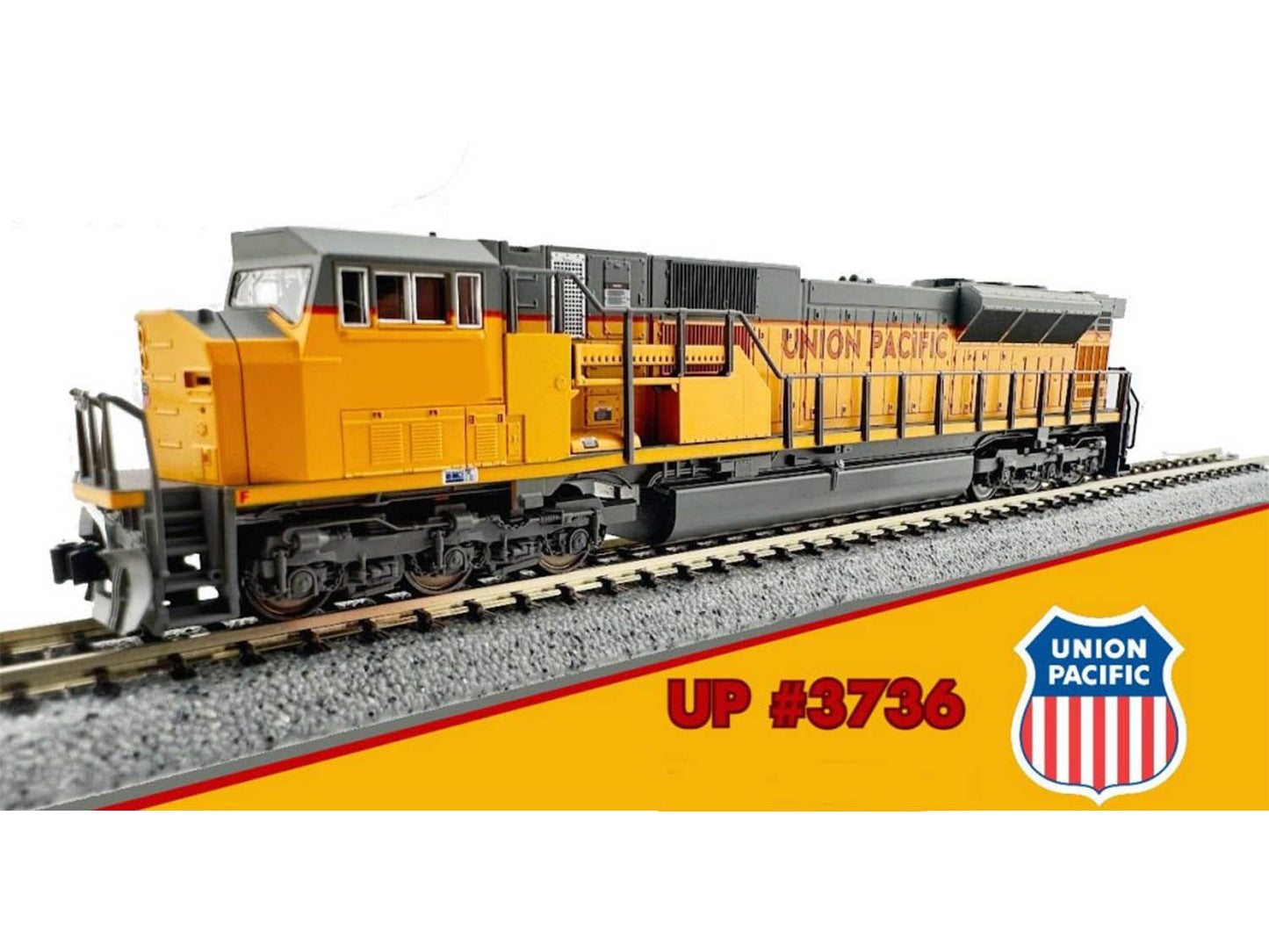 176-5624-DCC EMD SG90/43MAC Union Pacific 3736 - DCC-Fitted