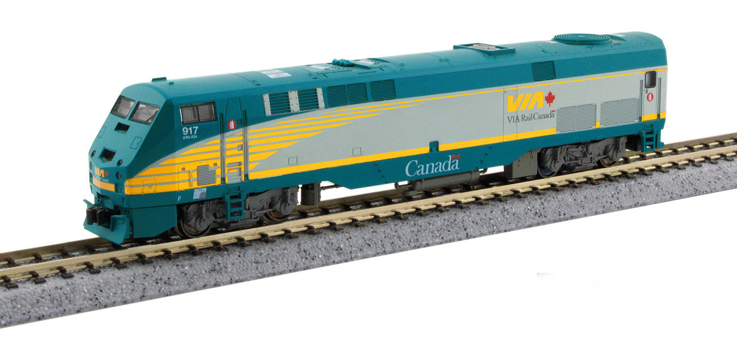 Kato 176-6043 GE P42 VIA Rail 917 Diesel Locomotive – Rails