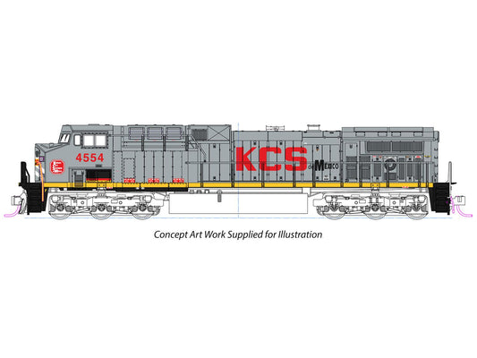 EMD AC4400CW KCS de Mexico 4555 - DCC-Sound