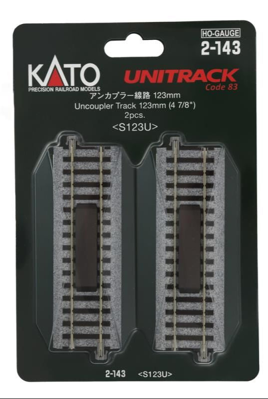 Unitrack (S123U) Straight Uncoupler Track 123mm 2pcs