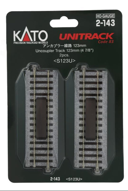 Unitrack (S123U) Straight Uncoupler Track 123mm 2pcs