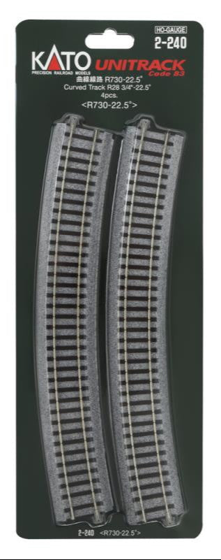 Kato 2-240 Curved Track Radius 730mm 22.5 Deg.(4)