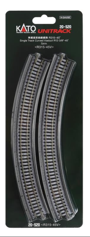 Kato 20-520 Single Track Curved Viaduct Radius 315mm 45 Deg.(2)