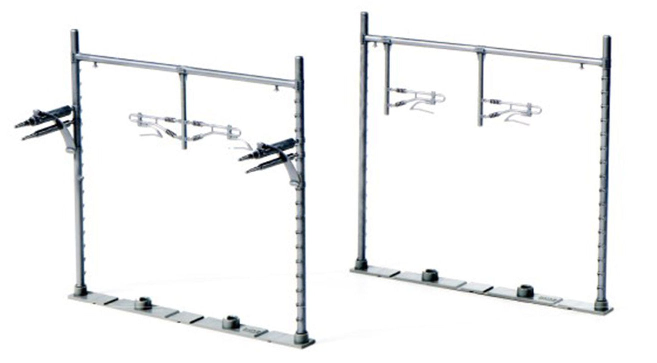 23-067-2 Double Track Catenary Gantry Silver (12 Pack)