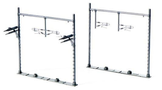 23-067-2 Double Track Catenary Gantry Silver (12 Pack)