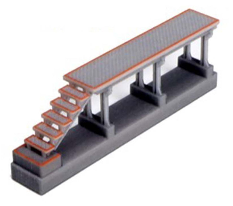 Kato 23-320 Elevated Walkway Stairs on Single Side – Rails