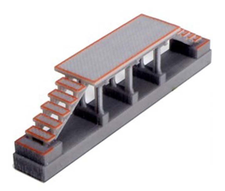 Elevated Walkway Stairs on Both Sides (Pre-Built)