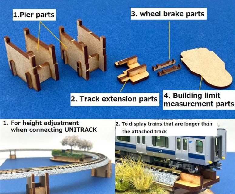 24-052 Mini Diorama Base Curve R183mm Kit with Track