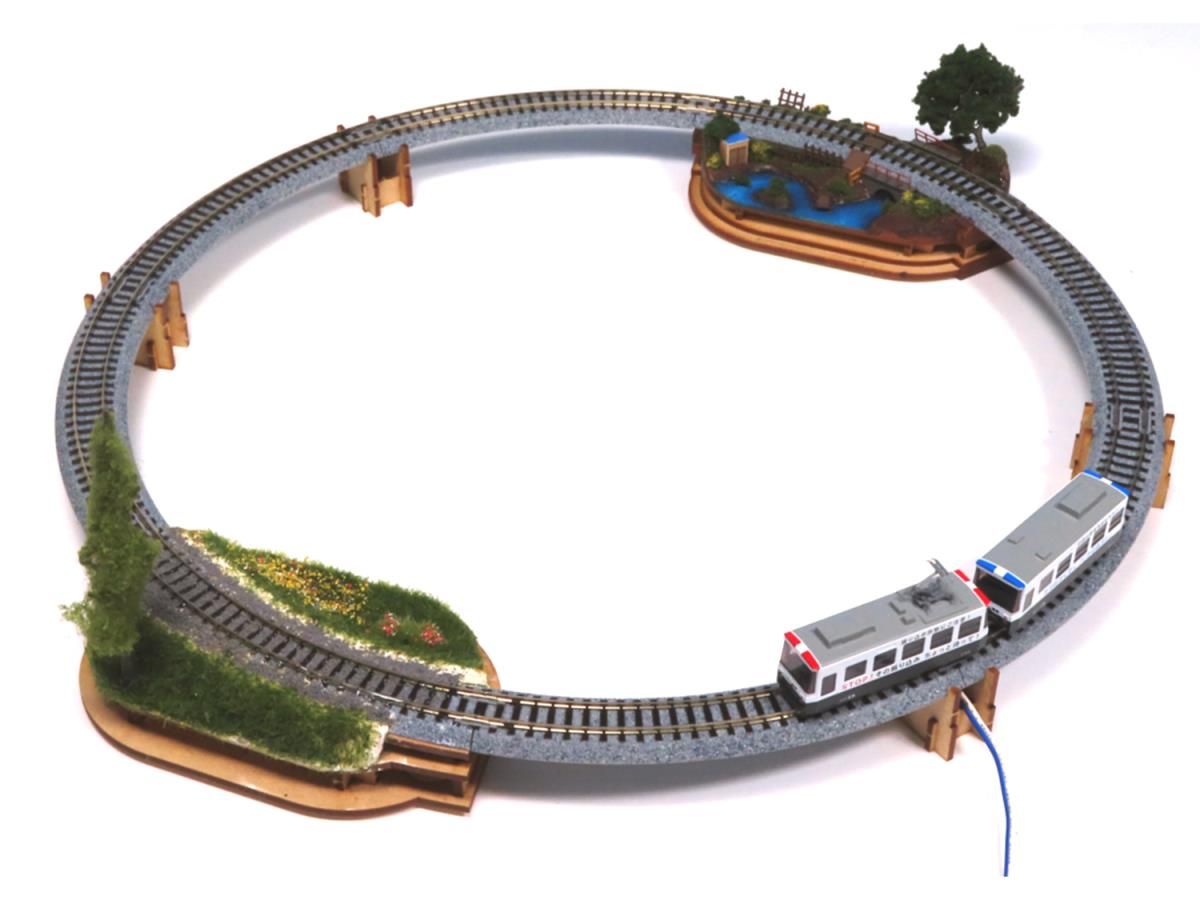 24-052 Mini Diorama Base Curve R183mm Kit with Track